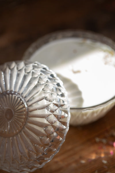 קופסת זכוכית עם מכסה