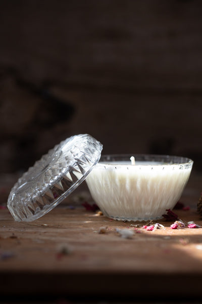 קופסת זכוכית עם מכסה