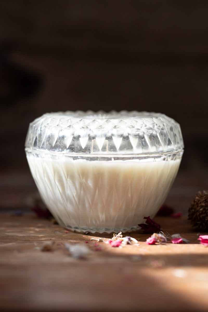 קופסת זכוכית עם מכסה