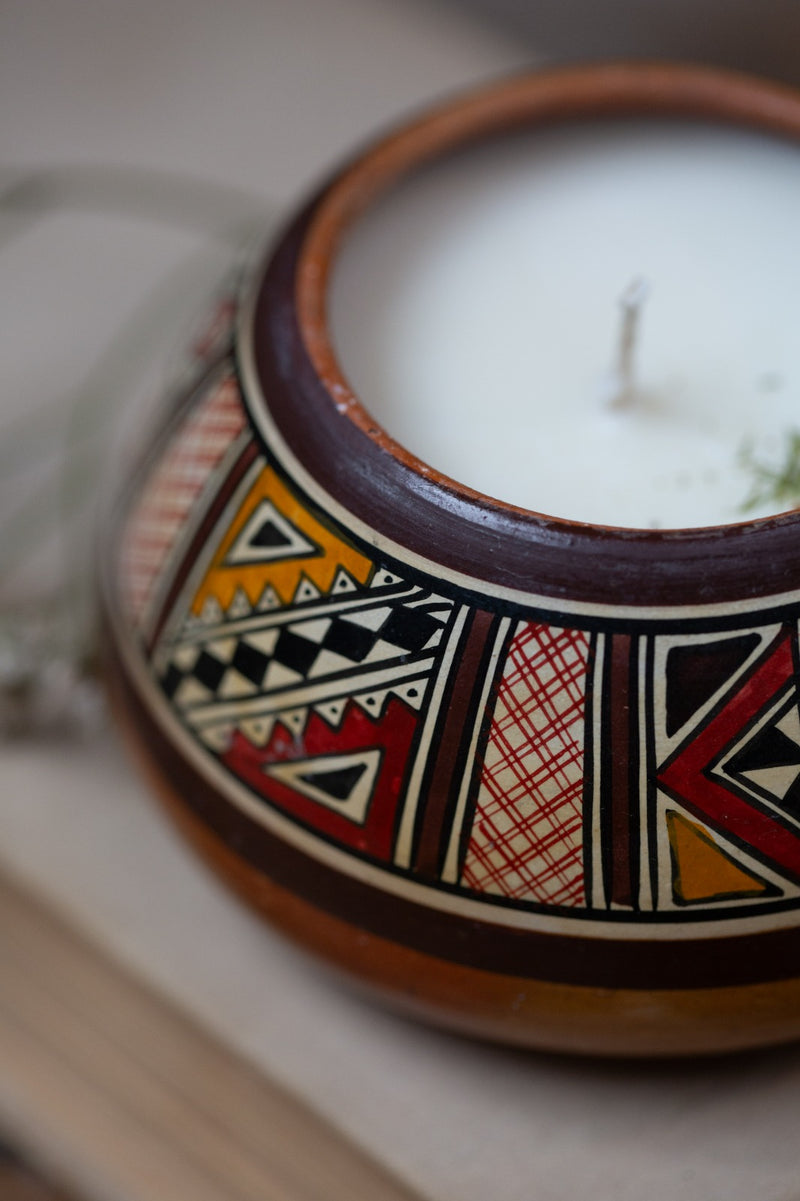 קערת חרס פרואנית בעבודת יד