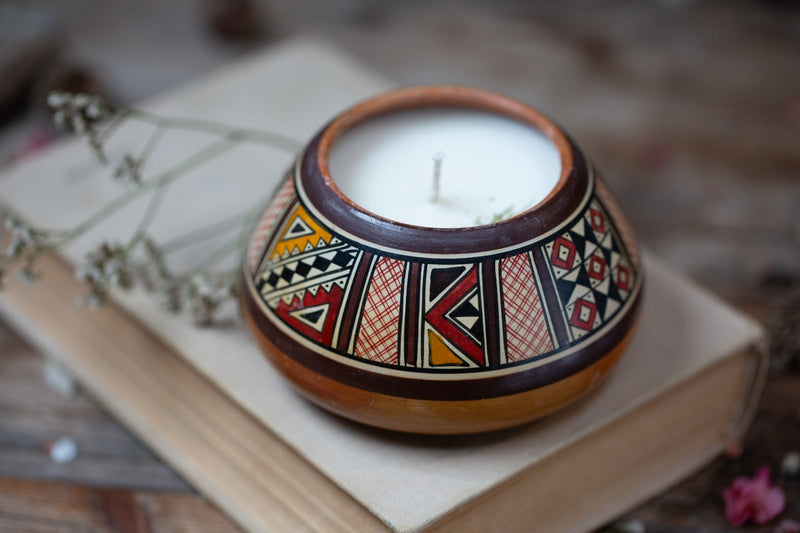 קערת חרס פרואנית בעבודת יד