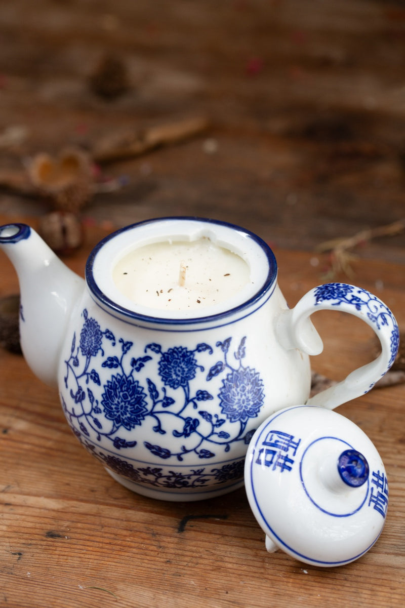 קומקום פורצלן יפני וינטג&