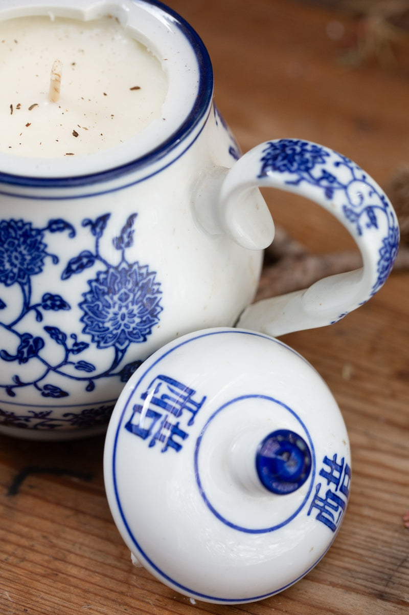 קומקום פורצלן יפני וינטג&