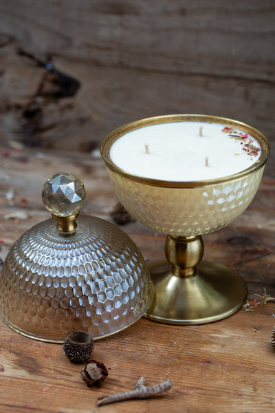 קופסת קריסטל אובלית עם מכסה