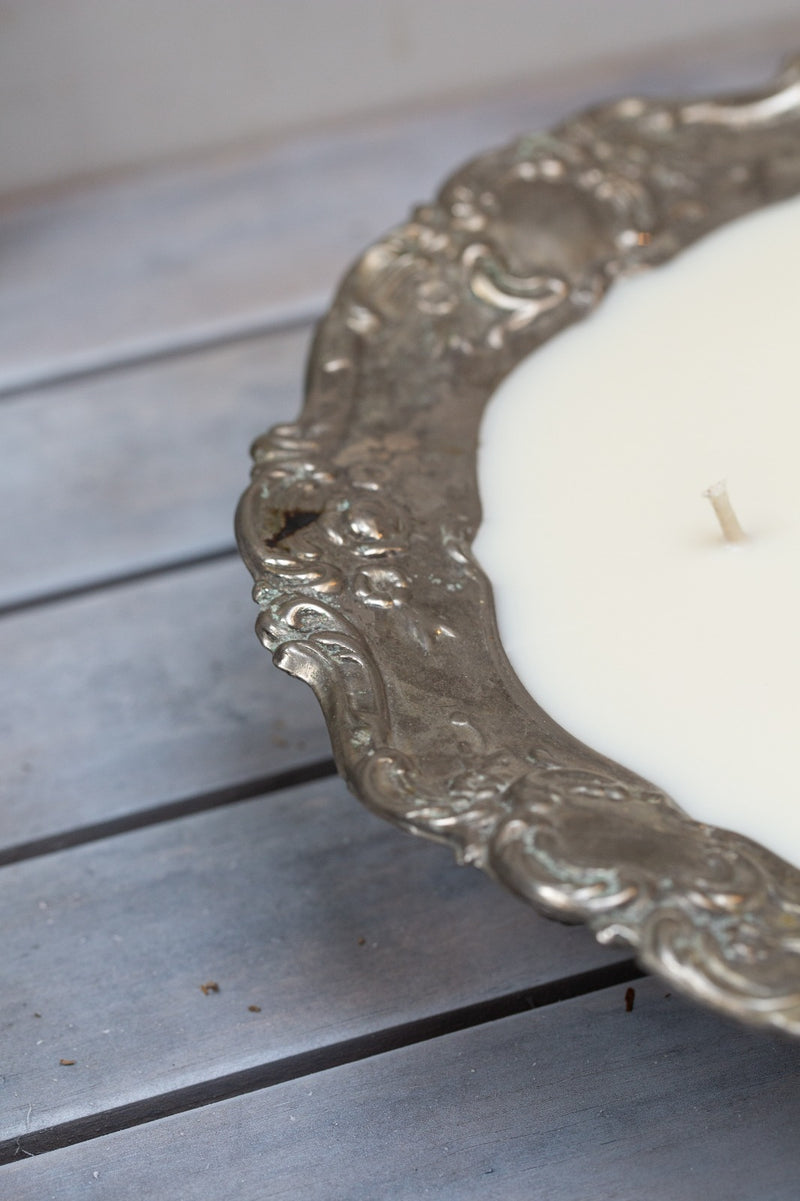 קערת כסף מצופה וינטג&