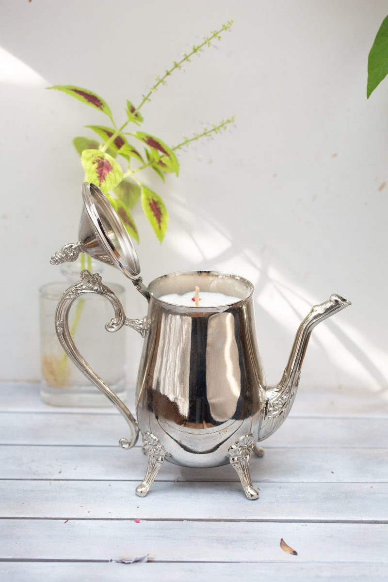 קומקום פליז מצופה כסף