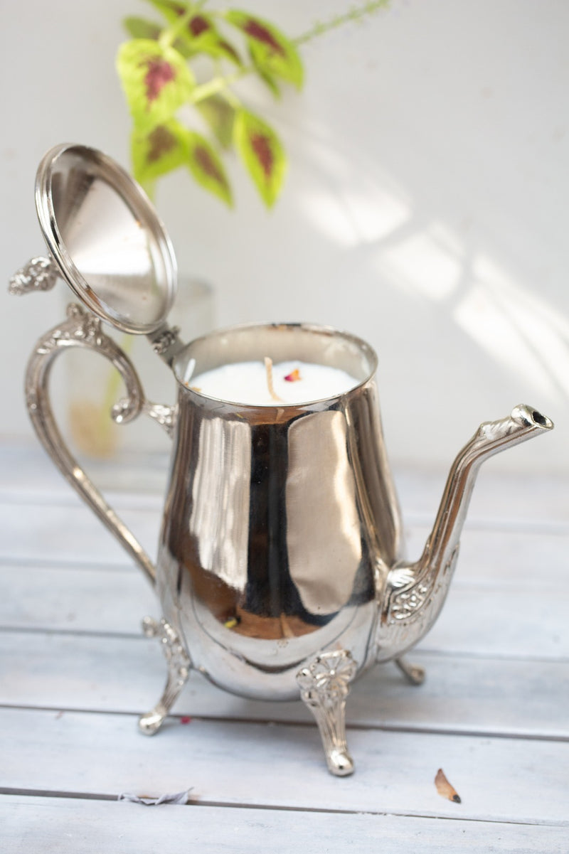 קומקום פליז מצופה כסף