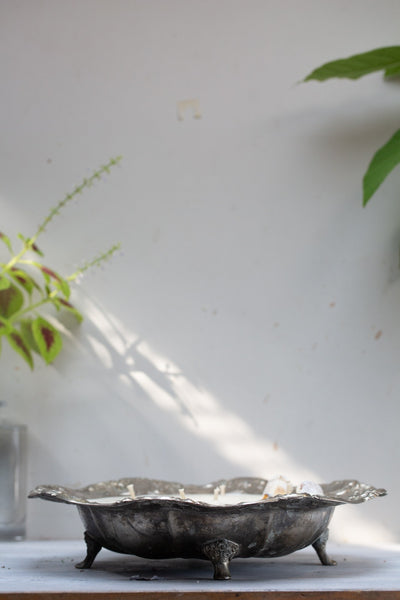 קערת כסף מצופה וינטג'