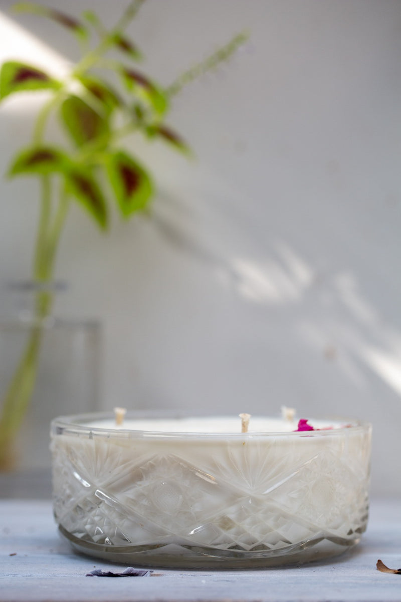 קערת קריסטל וינטג&