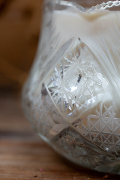 קערת קריסטל בוהמיינית מרשימה במיוחד