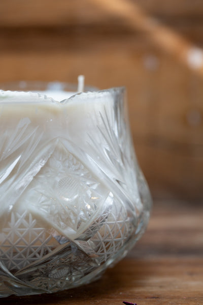 קערת קריסטל בוהמיינית מרשימה במיוחד