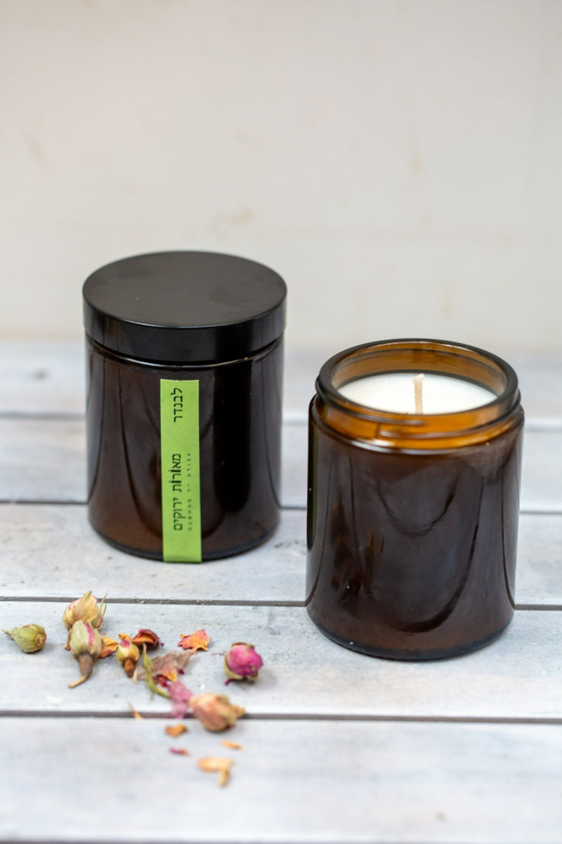 נר 200 מ"ל בצנצנת חומה