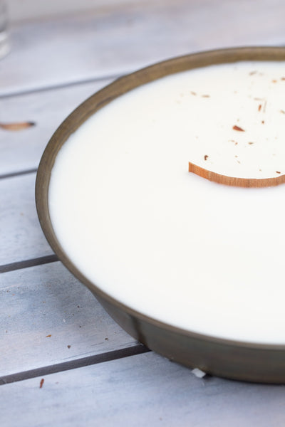 קערת פליז שטוחה בעבודת יד